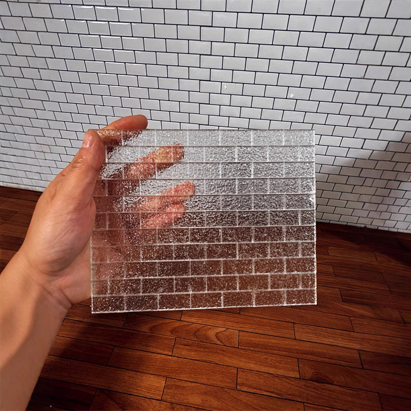 Building Block Mini - 20Pcs Dollhouse Mini Crystal Clear Bricks