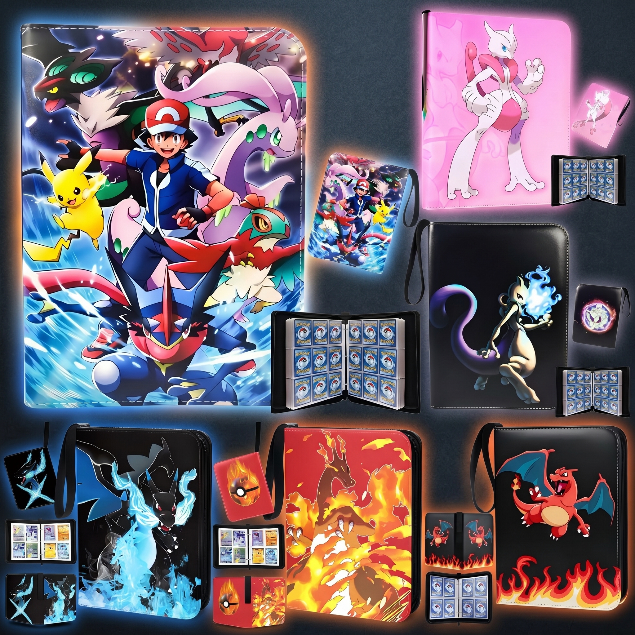 Pokemon Binder Card - Bandai Pokemon Trading Card Binder Album