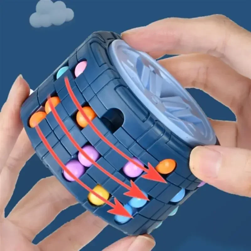 Fidget Cube Original - 3D Cylinder Cube Toy Magical Bean