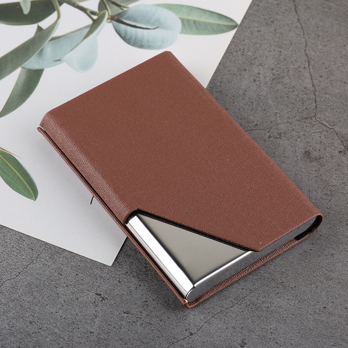 Card Top Loader - Business Card Holder Luxury Wallet PU