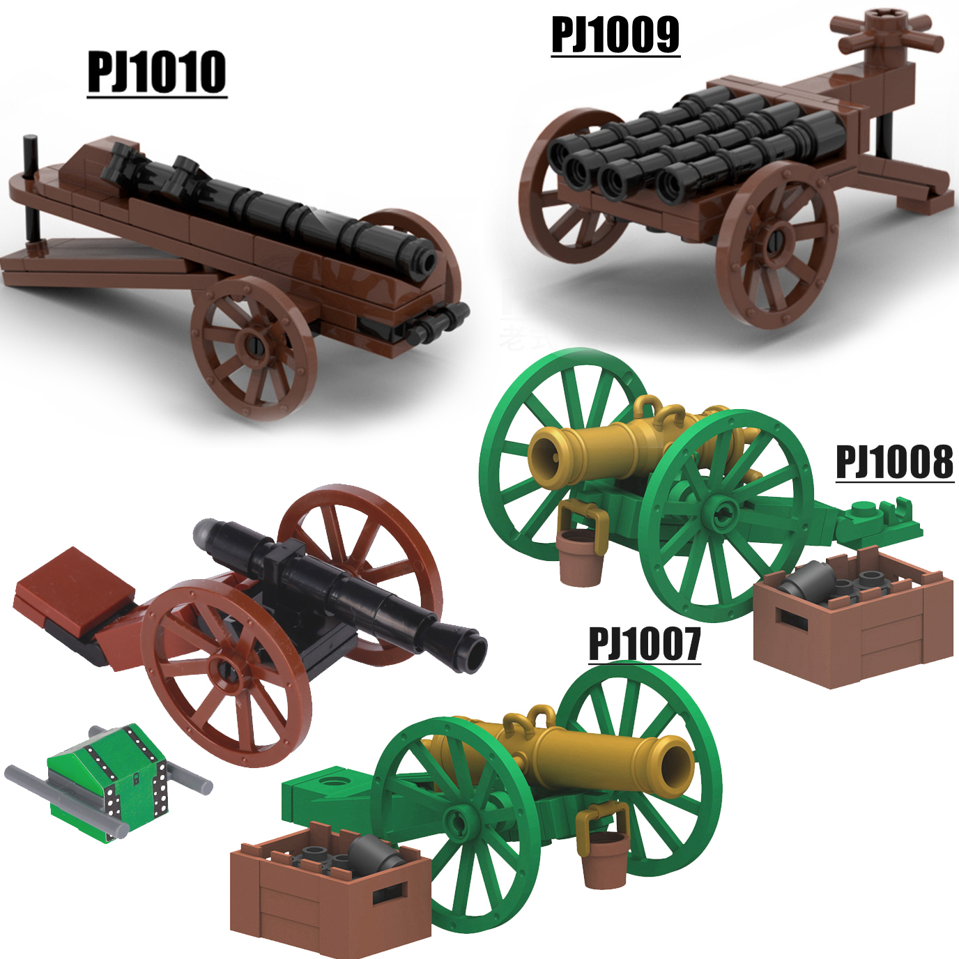 Lego Minifigure Holder - MOC Napoleonic Wars Pirate Cannon Building