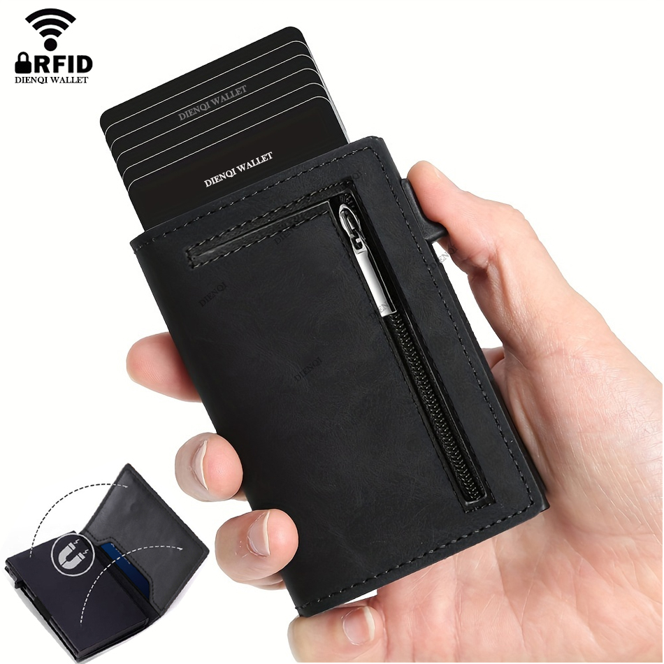 Card Top Loader - Luxury Brand RFID Credit Card Holder
