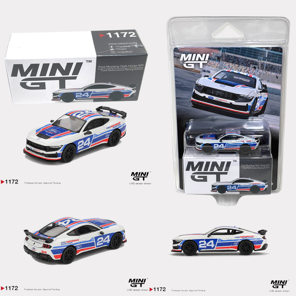 Die Cast Car 1 64 - Ford Mustang MGT01172 in Stock 1:64