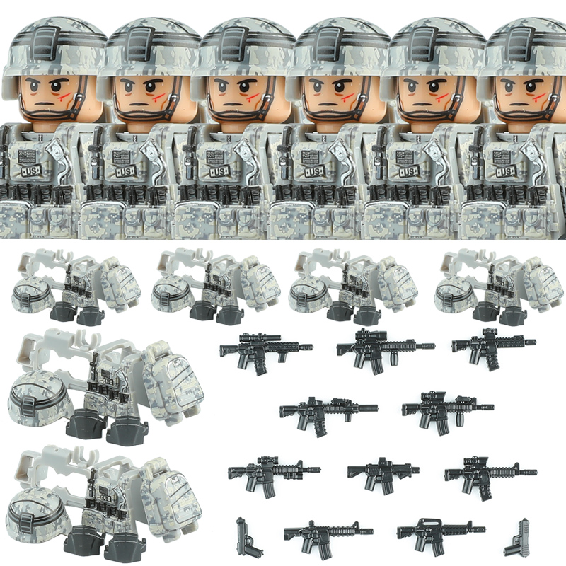 Lego Minifigure Holder - US Army Combat Uniform Special Forces