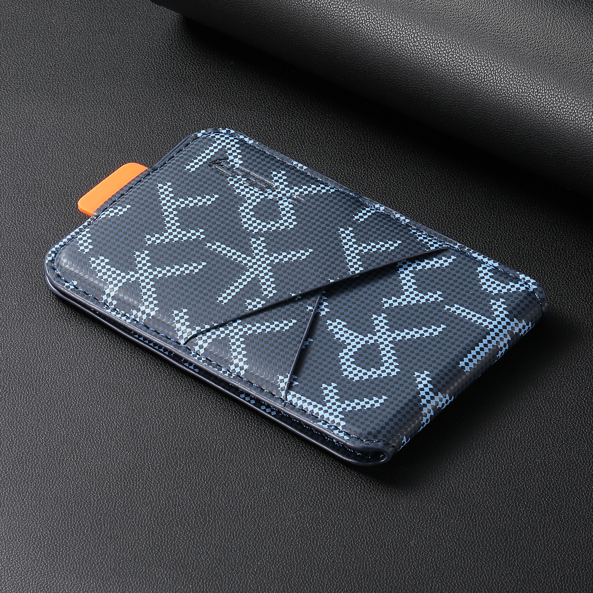 Card Top Loader - Business Letter Leather Wallet Card Holder