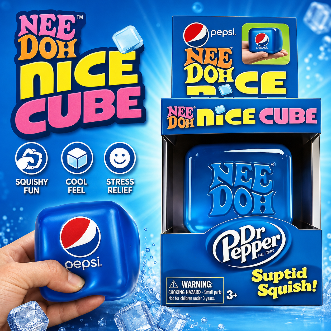 Fidget Cube Original - In Stock 2026 Needoh Squeeze Stress