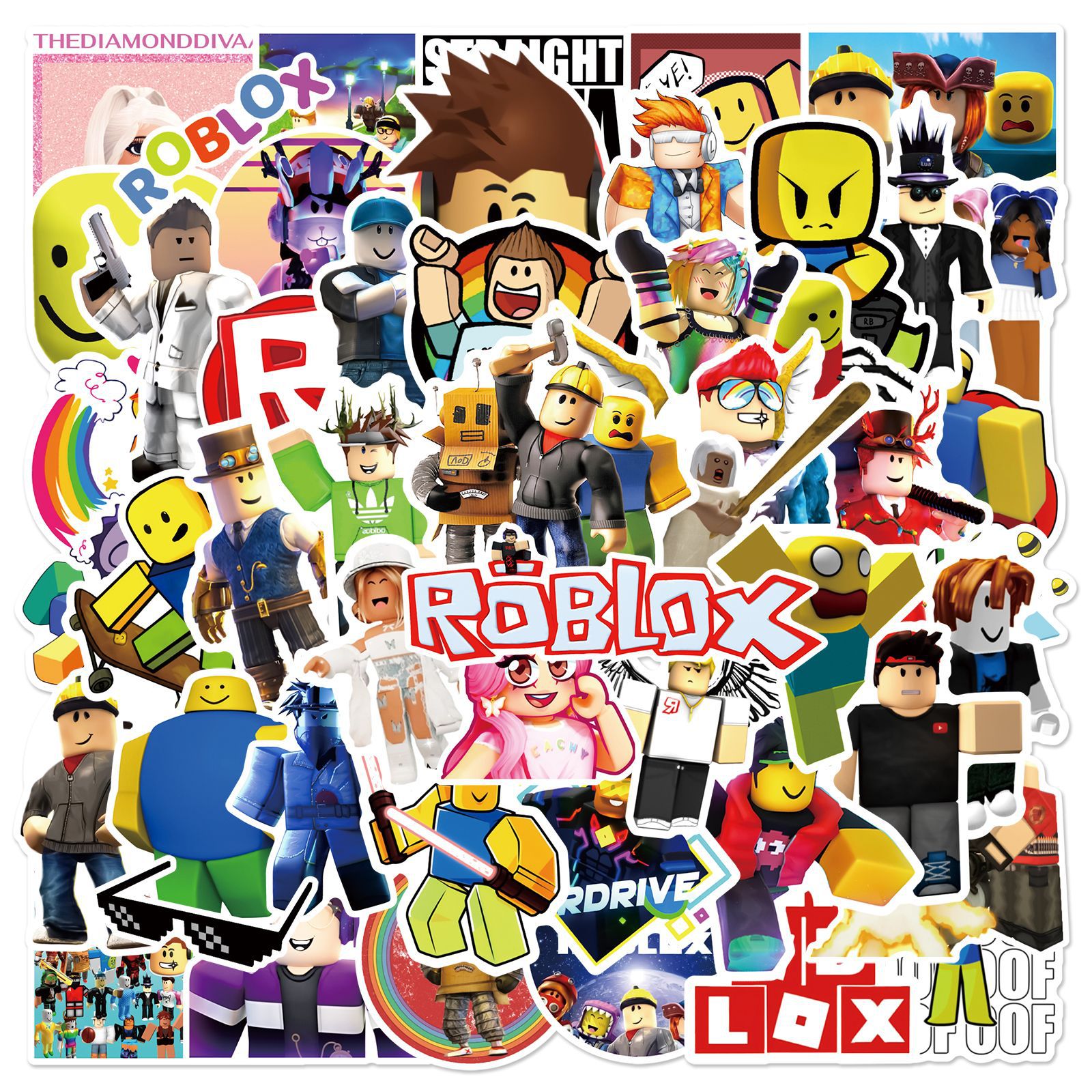 50pcs Roblox Unique Waterproof - огляд і ціна Vinyl Figure Blank