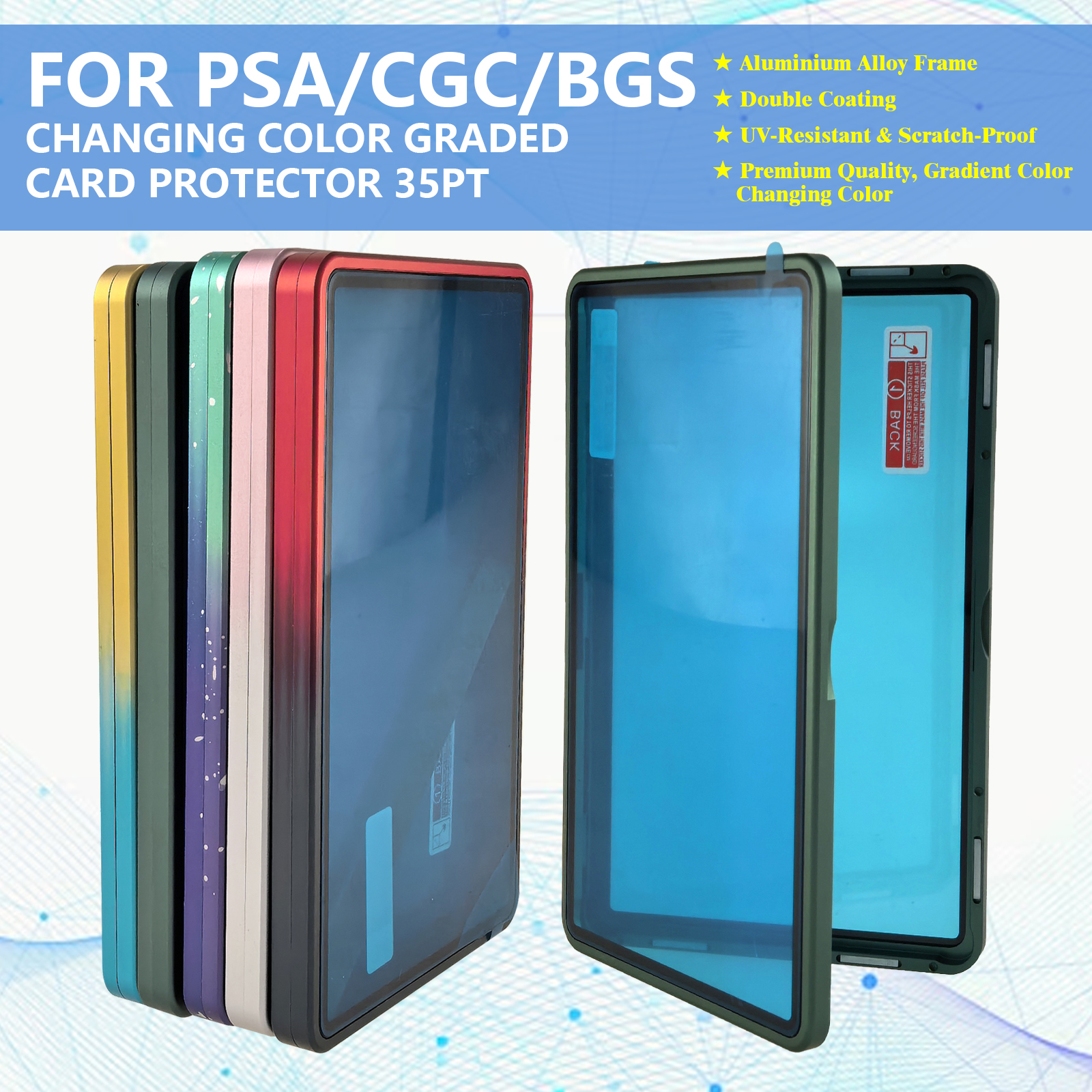 Gradient Color Aluminum Alloy  - огляд і ціна Graded Card Display