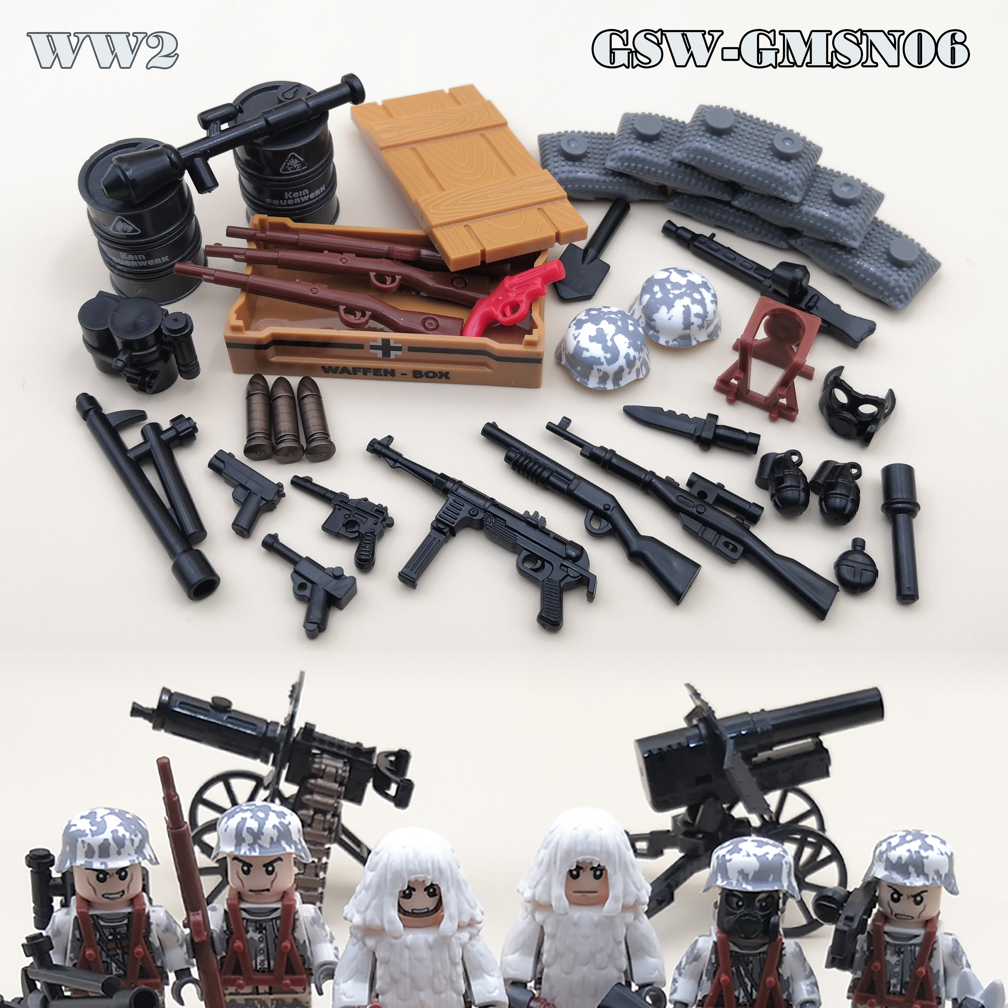 WW2 Soldier US Russia Soviet R - огляд і ціна Lego Minifigure Holder