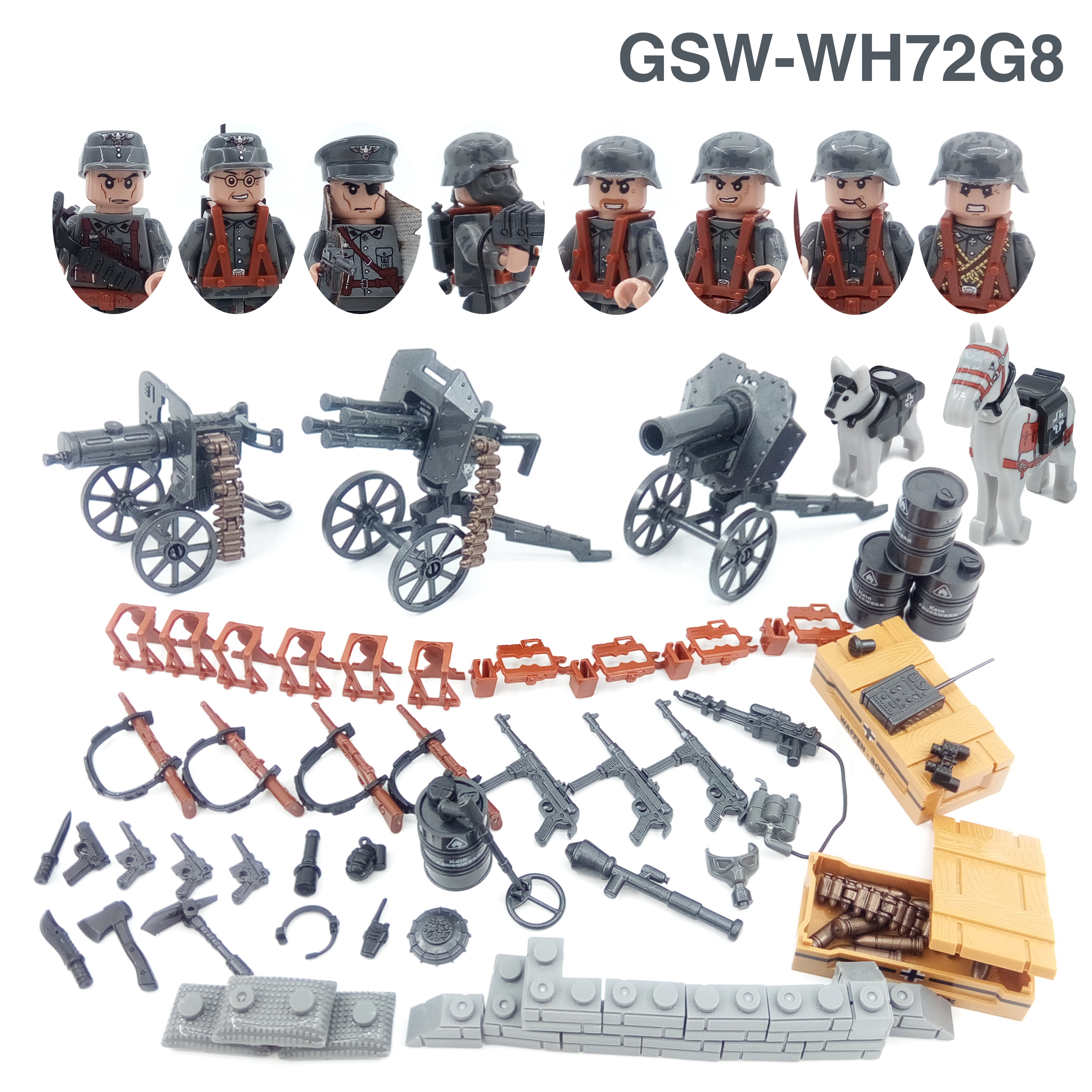WW2 Soldier US Russia Soviet R - огляд і ціна Lego Minifigure Holder