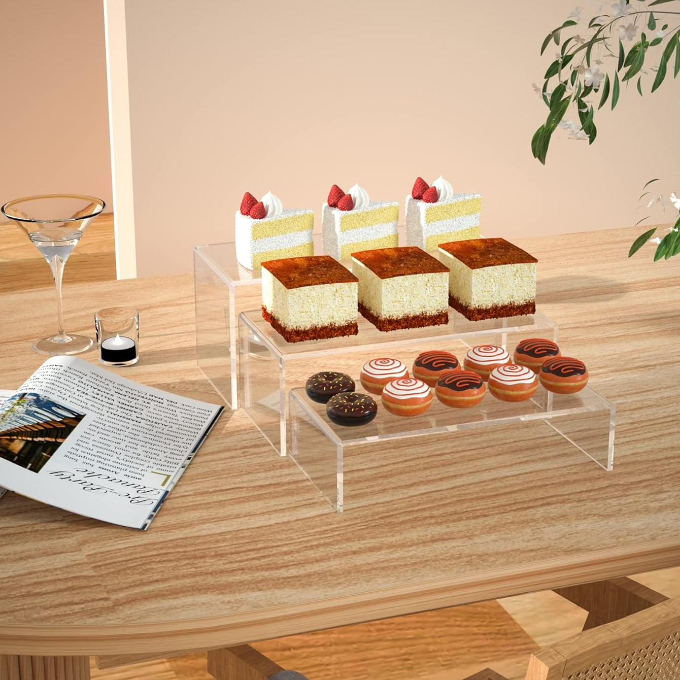 3 pieces of acrylic display sh - огляд і ціна Pop Display Shelf