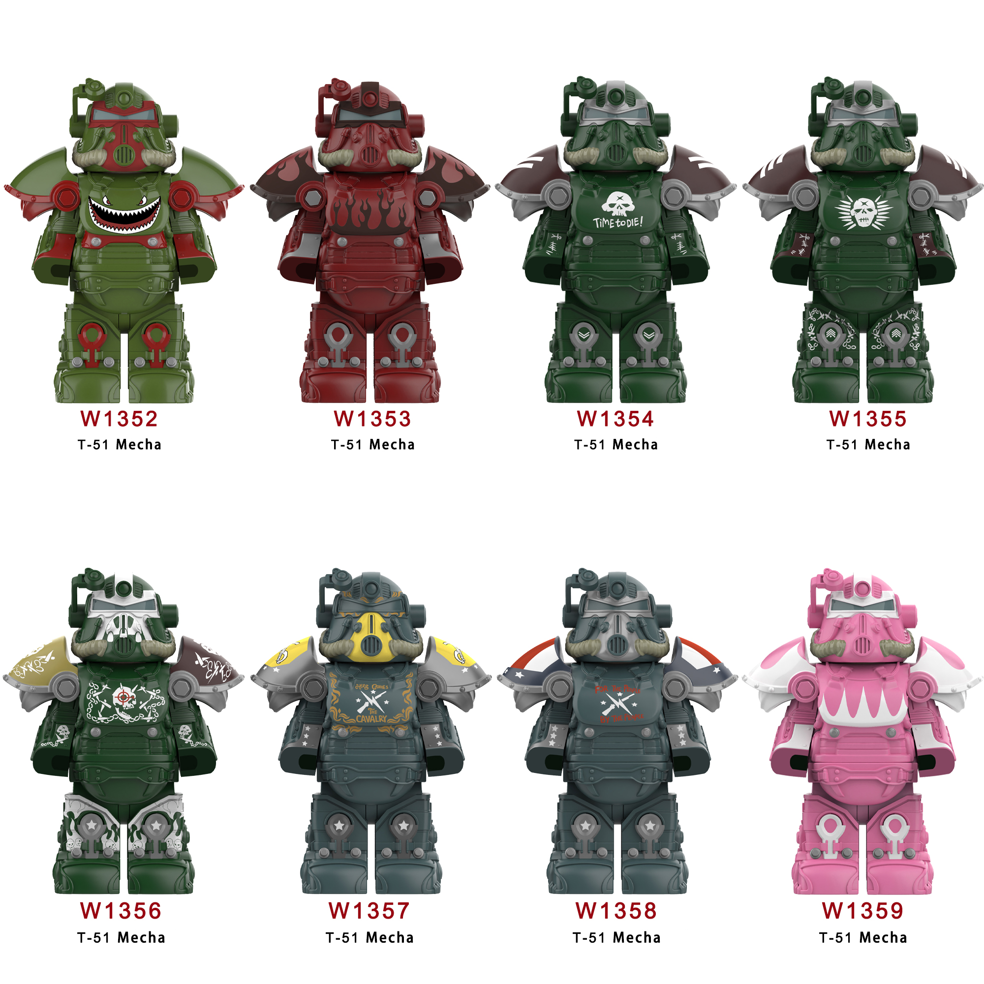 New BoS Game T60 Power Armor A - огляд і ціна Lego Minifigure Holder