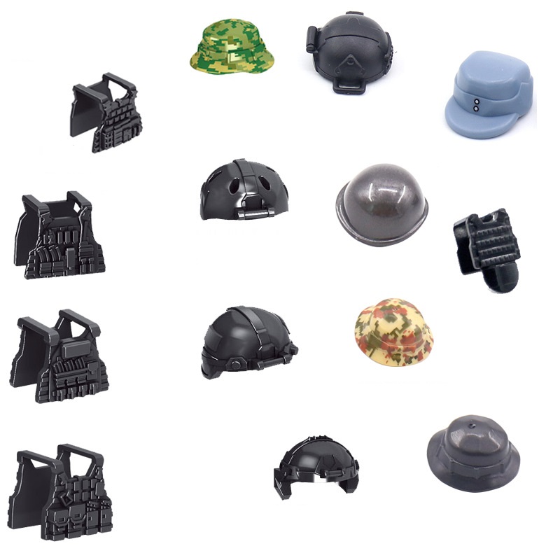 5PCS Soldier Helmet Tactical V - огляд і ціна Lego Minifigure Holder