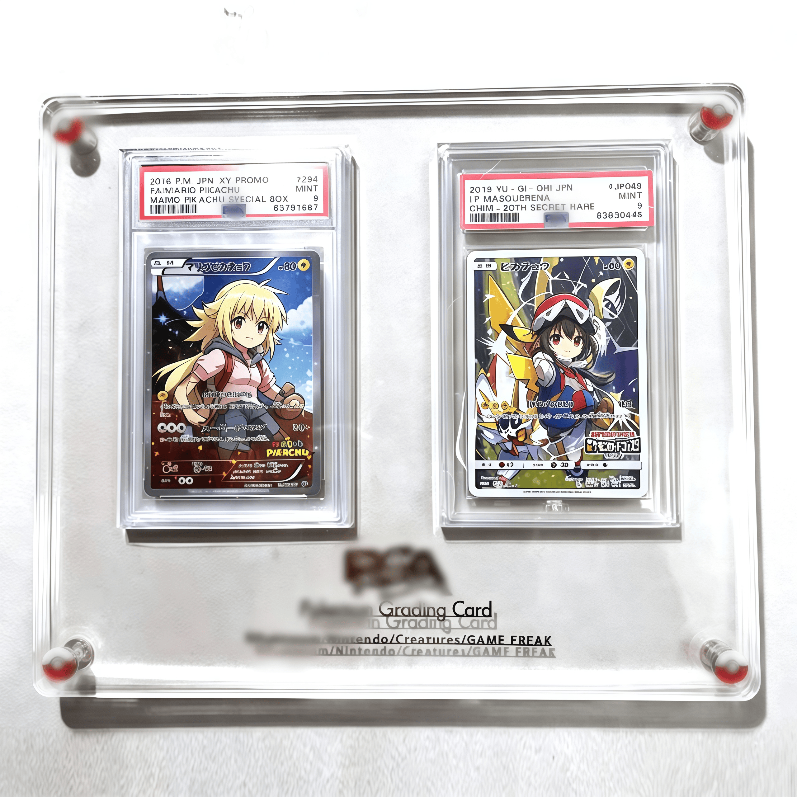 PTCG Pokemon Yu-Gi-Oh Rating G - огляд і ціна Graded Card Display