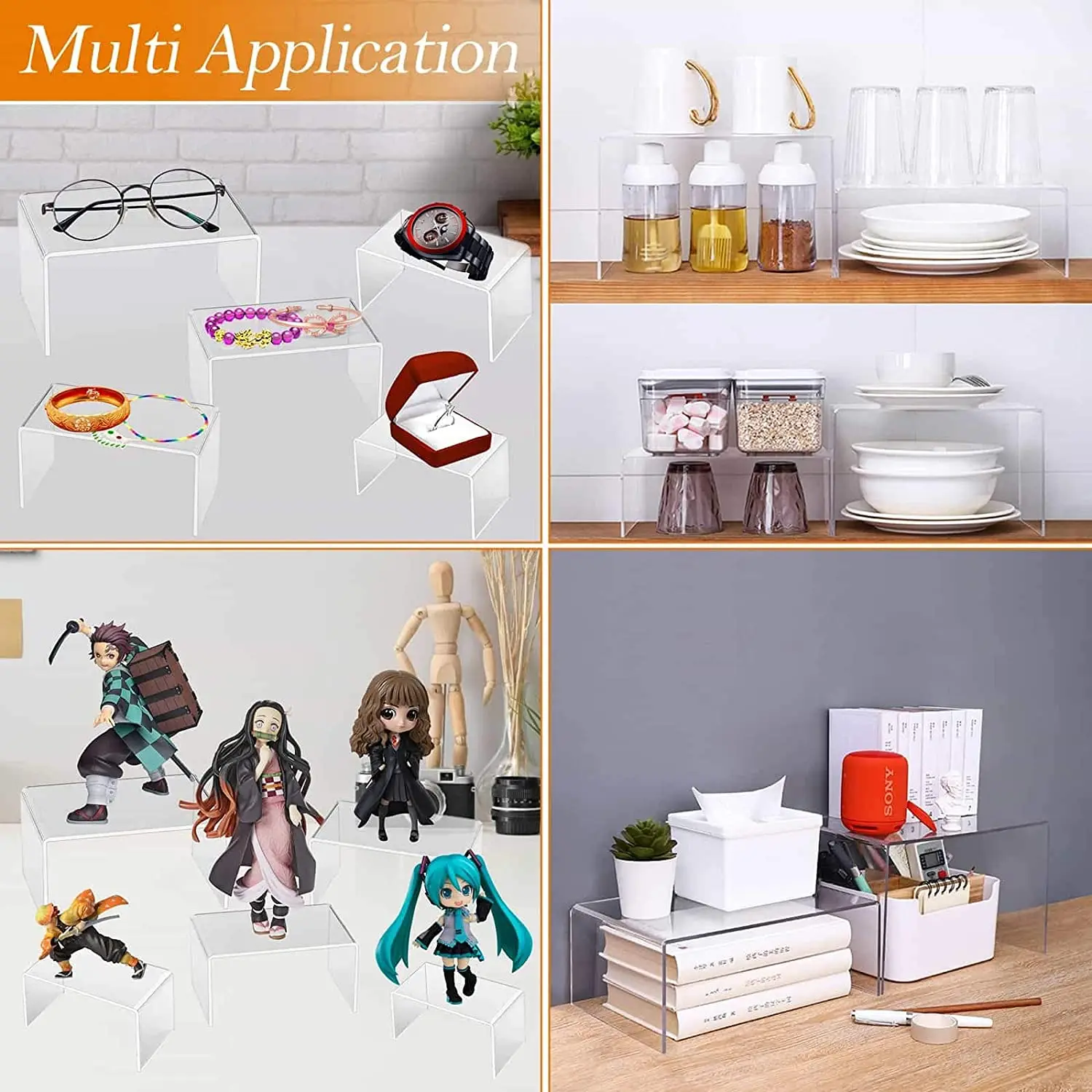 U Shape Acrylic Display Riser  - огляд і ціна Pop Display Shelf