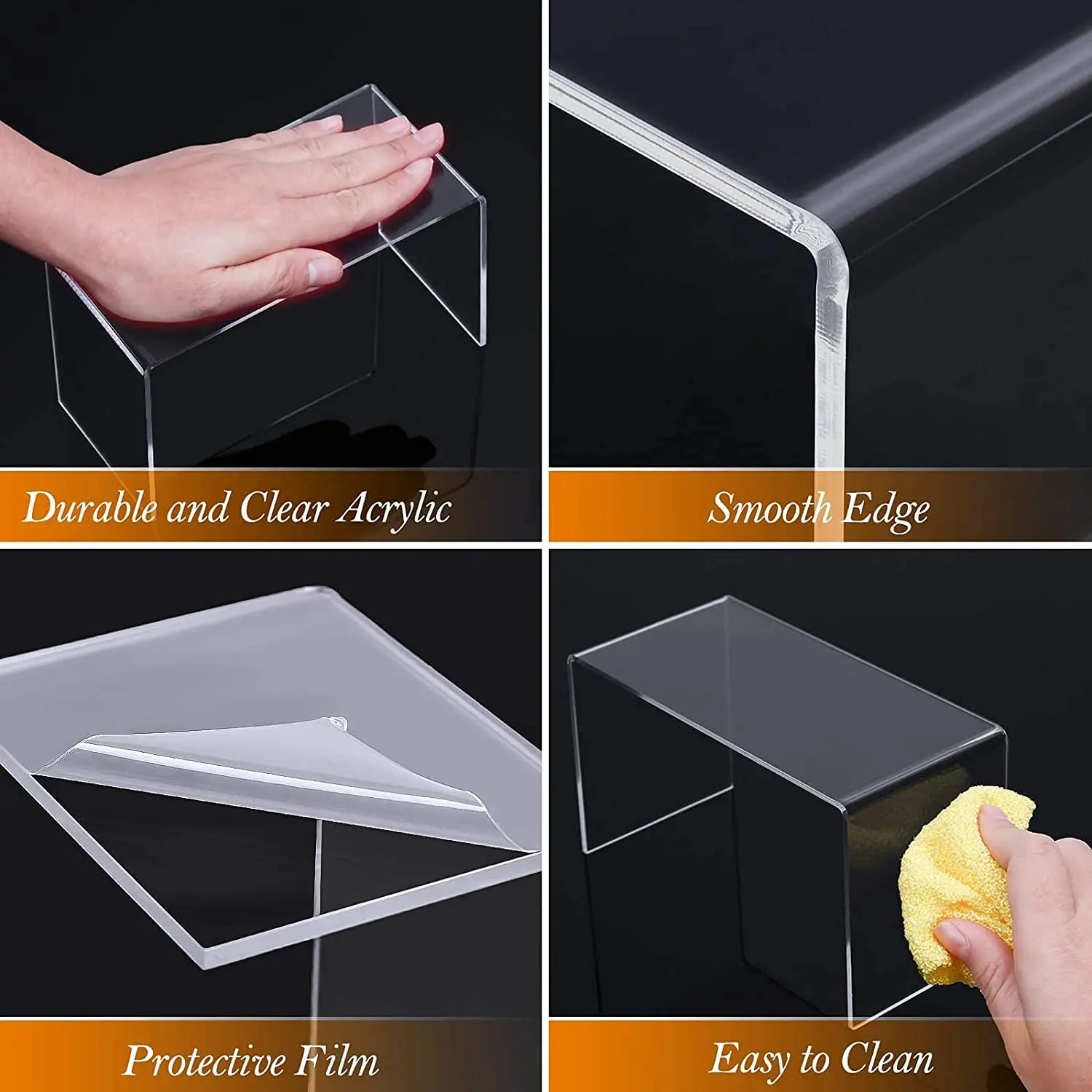 U Shape Acrylic Display Riser  - огляд і ціна Pop Display Shelf