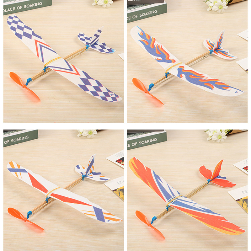 5/10Pcs Rubber Band Powered Ai - огляд і ціна Model Airplane Plastic