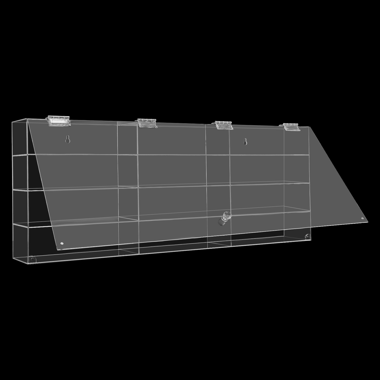 4 Tiers Wall Mounted Toy Displ - огляд і ціна Display Case Acrylic