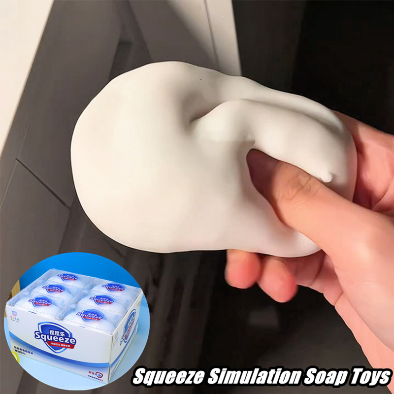 Soft Fake White Soap Squishy S - огляд і ціна Fidget Cube Original