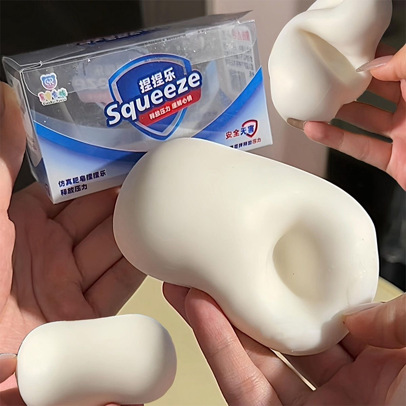 Soft Fake White Soap Squishy S - огляд і ціна Fidget Cube Original