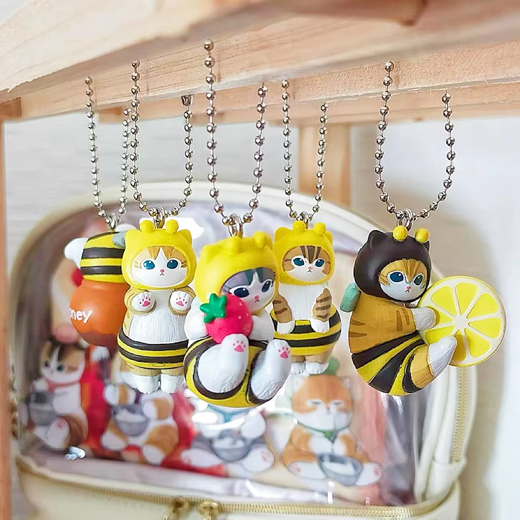 Mofusand Kawaii Cat Keychain B - огляд і ціна Action Figure Stand