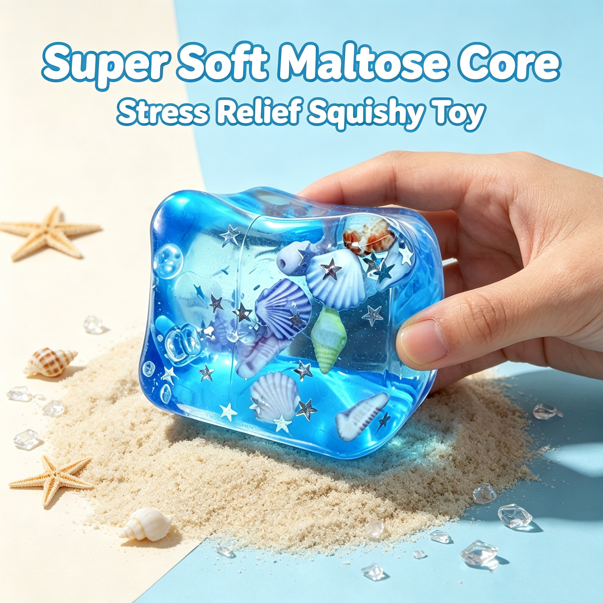 Ocean Shell Squishy Stress Bal - огляд і ціна Fidget Cube Original