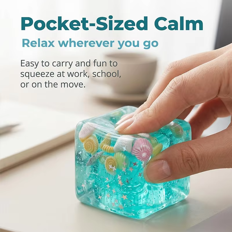 Ocean Shell Squishy Stress Bal - огляд і ціна Fidget Cube Original