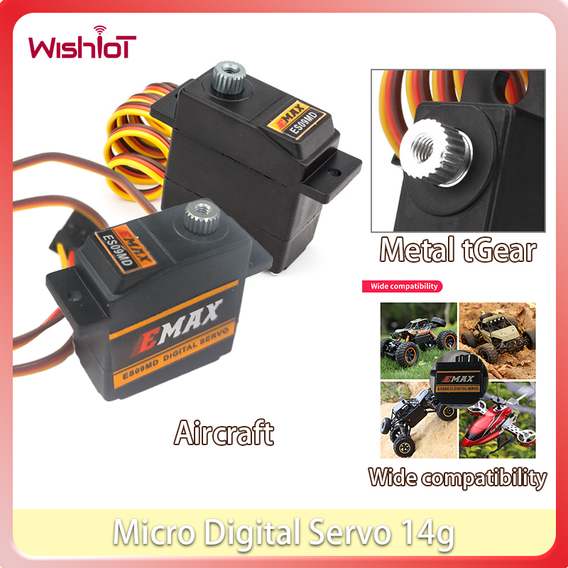 14g Micro Digital Servo ES09MD - огляд і ціна Model Airplane Plastic