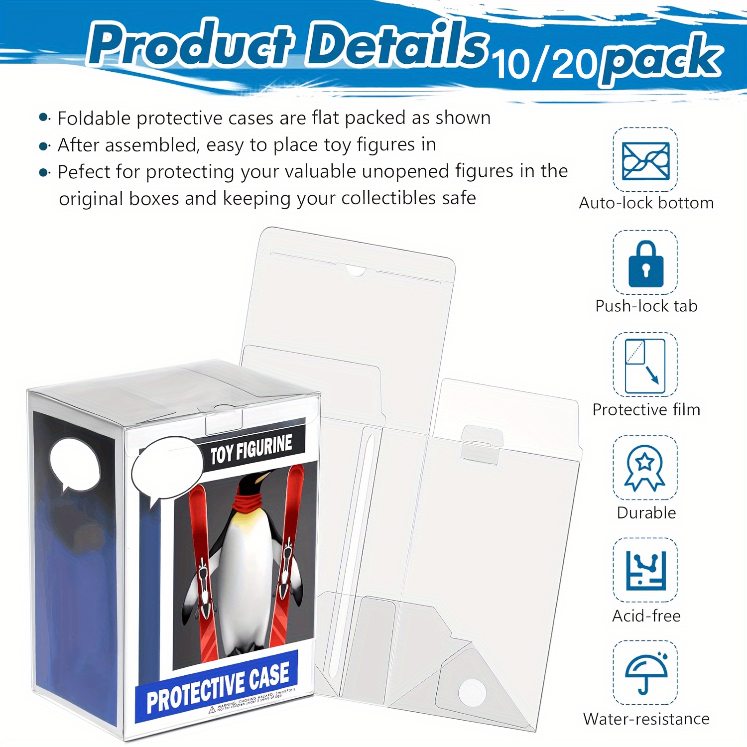 Clear Pop Display Case Compati - огляд і ціна Pop Display Shelf