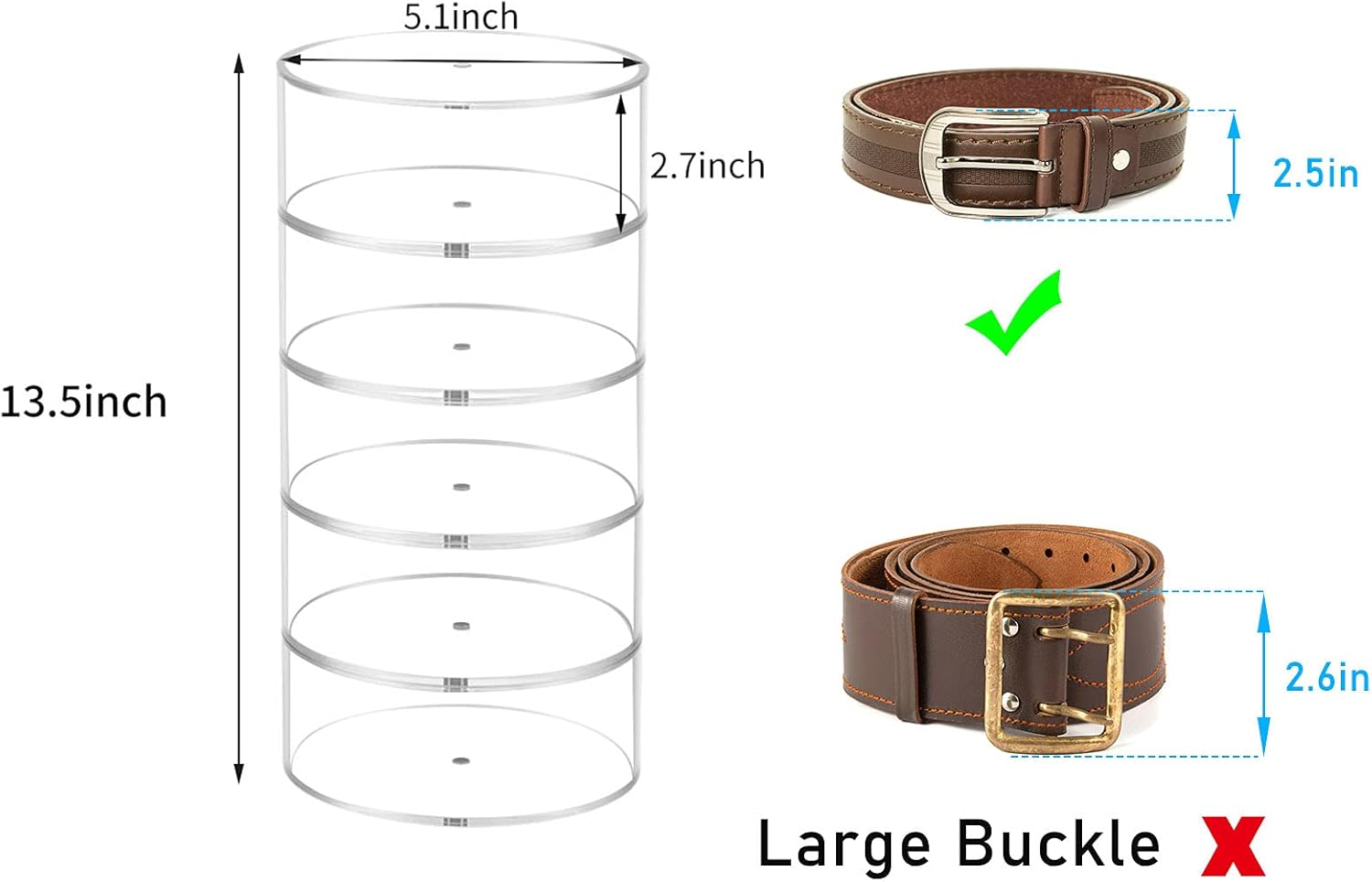 Belt Organizer, Acrylic Displa - огляд і ціна Display Case Acrylic