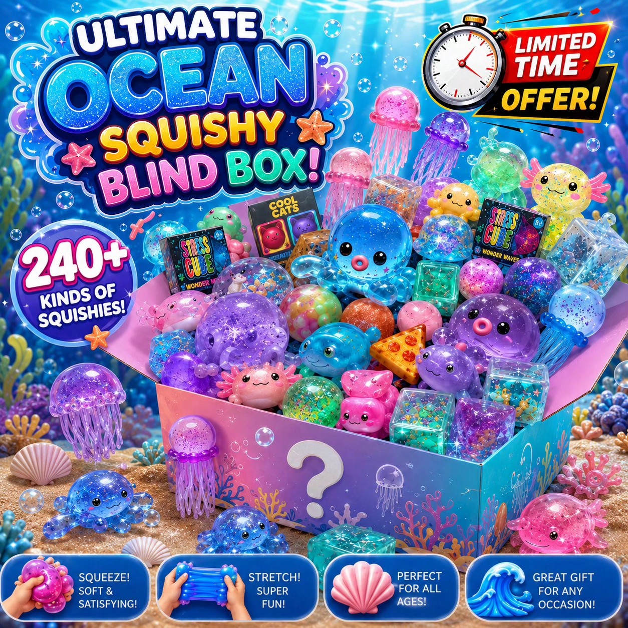 Ultimate Ocean Themed Squishy  - огляд і ціна Mystery Box Blind Bag